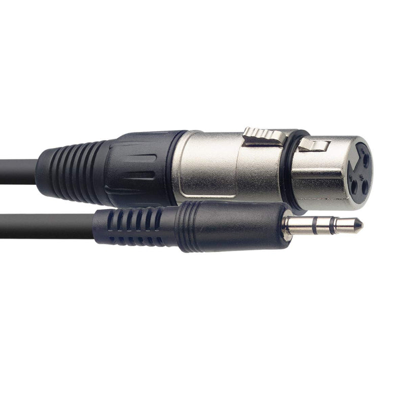 Stagg SAC3MPSBXF 3m 10ft. Mini Aux 3.5mm Jack to Female XLR