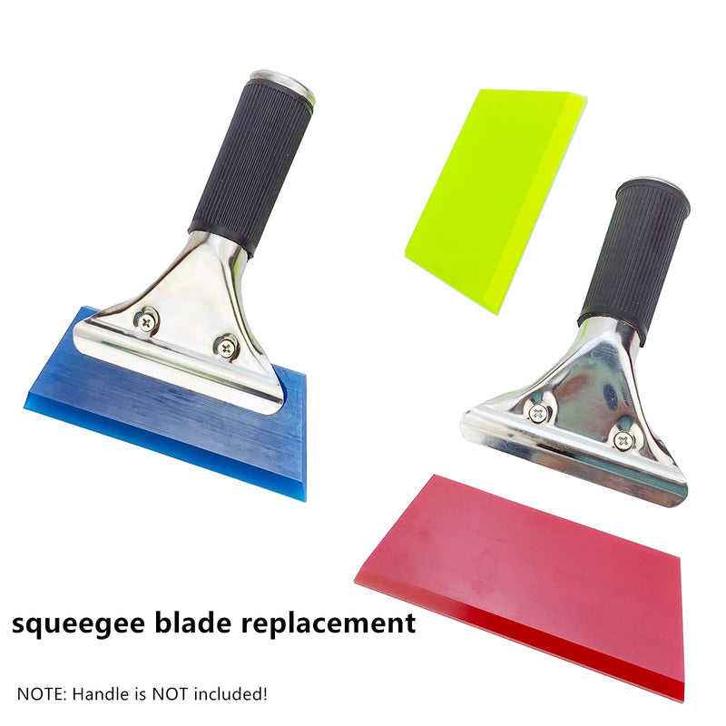 CCyanzi 3PCS Squeegee Blade Replacement, Rubber Squeegee Blade, Small Squeegee, to Clean Shower Glass, Sink, Or Install Adhesive Window Film