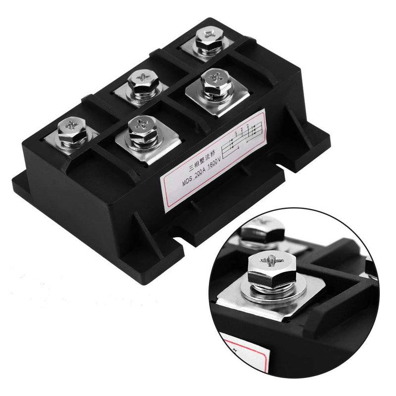 MDS 200 amp 1600V 3 Phase AC to DC High Power Rectifier Silicon Full Wave Diode Bridge Rectifier Module 5 Terminals