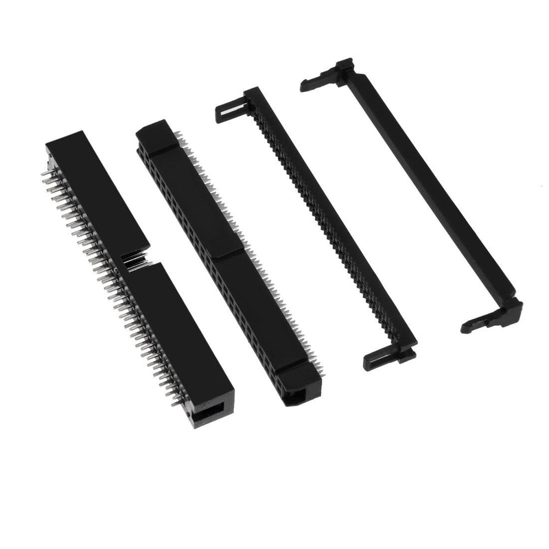 uxcell 10Pcs 2.54mm Pitch 2x25-Pin Double Row Straight Box Header Connector PCB Board Socket