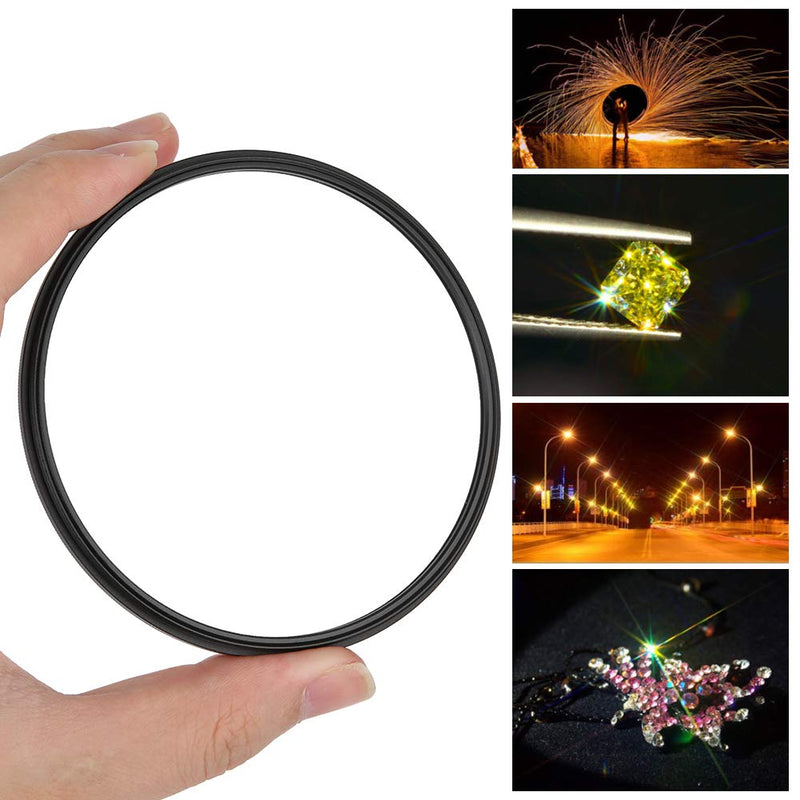 Star Filter Star Lens Filter 95mm 4Line Starlight Night Photography Shooting for Nikon Lens for Sony