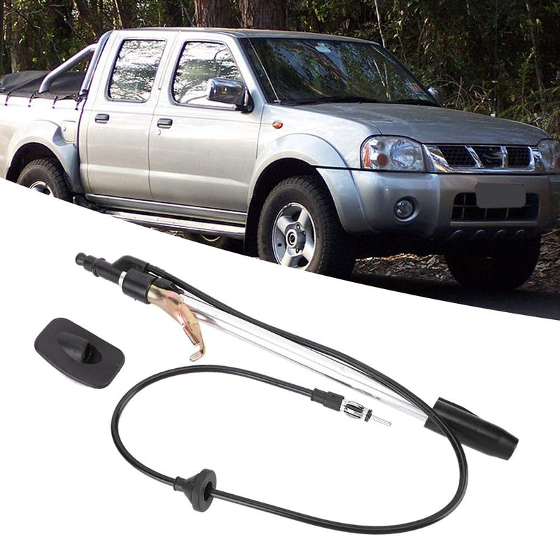 Aramox Radio Antenna,Aluminum Alloy Car Vehicle Radio Antenna Fit for Nissan Navara D22 1997-2016