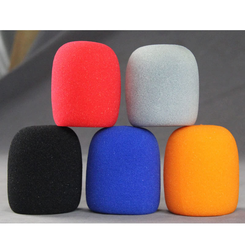 20 Pcs Thick Handheld Stage Microphone Windscreen Foam Cover Microphone Windscreen Foam Cover Washable Microphone Sponge Cover Foam Mic Cover for KTV Recording Room News Interview Meeting (A) A