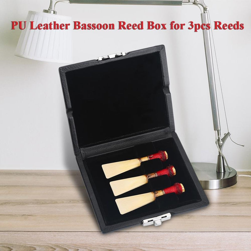 Saxophone Reed Case Alto Tenor Saxophone Reed Case Clarinet Reed Container Box Case Black for 3pcs Reeds