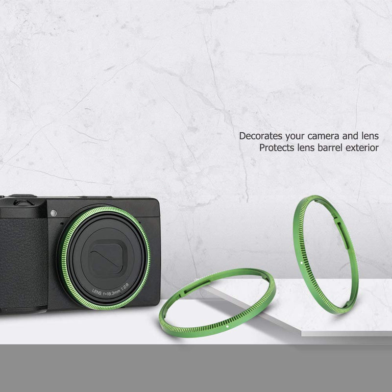 JJC Metal Lens Decoration Ring Cap for Ricoh GR III GR3 Accessories Replace Ricoh GN-1 Ring Cap -Green Green