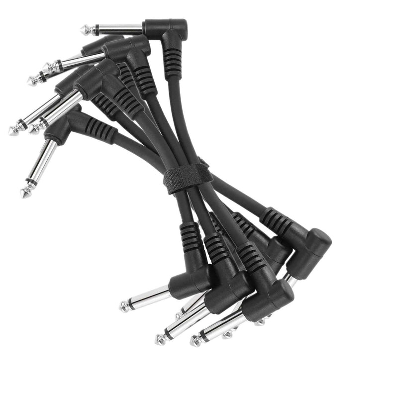 6Pcs 1/4 Inch Guitar Patch Cable, Guitar Cables Pedal,Pedal Patch Cables 6 Inch