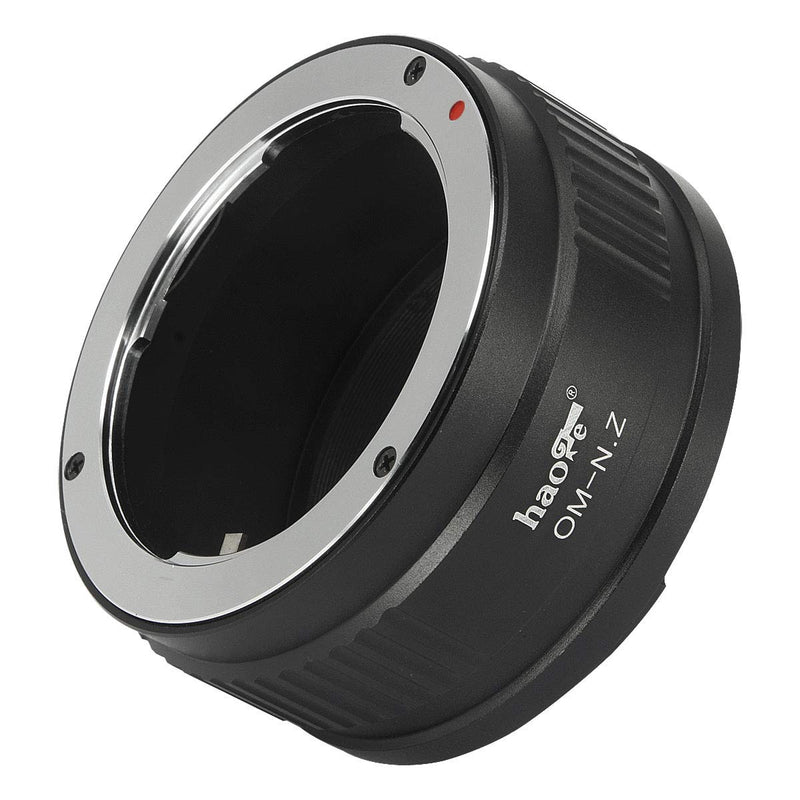 Haoge Manual Lens Mount Adapter for Olympus OM Lens to Nikon Z Mount Mirrorless Camera Such as Z6II Z7II Z6 Z7