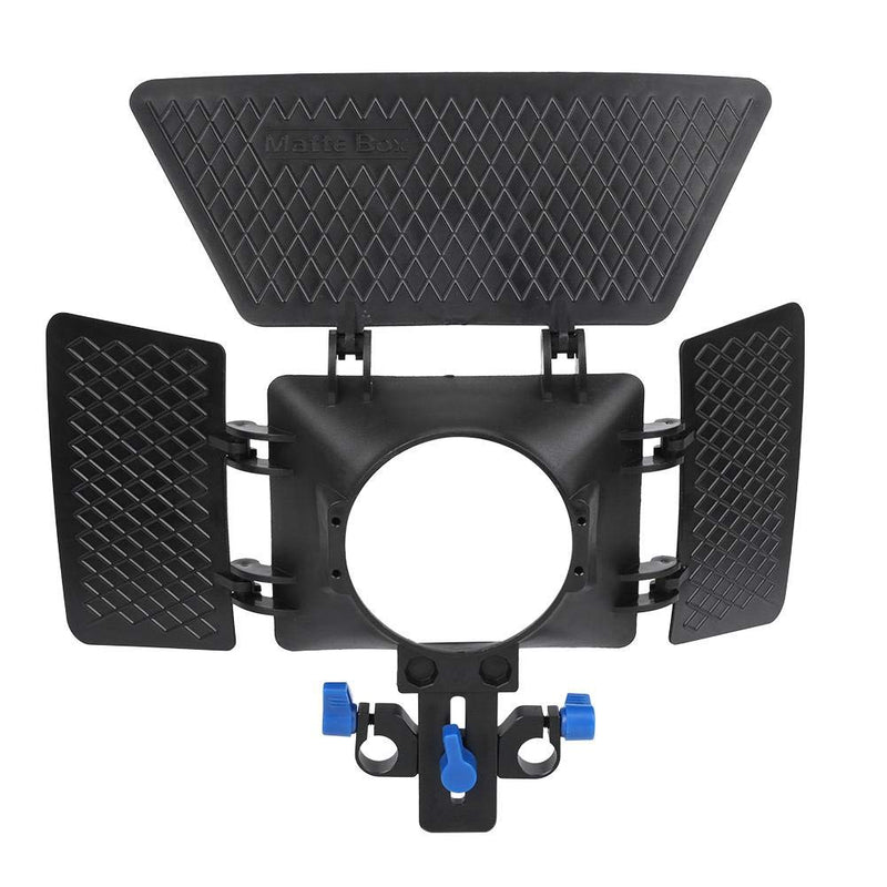 Naroote 【𝐒𝐩𝐫𝐢𝐧𝐠 𝐒𝐚𝐥𝐞 𝐆𝐢𝐟𝐭】 Camera Matte Box, SLR Shoulder Stand Matte Box 15mm Slideway System DSLR Camera Lens Hood Accessory for Ca-Non