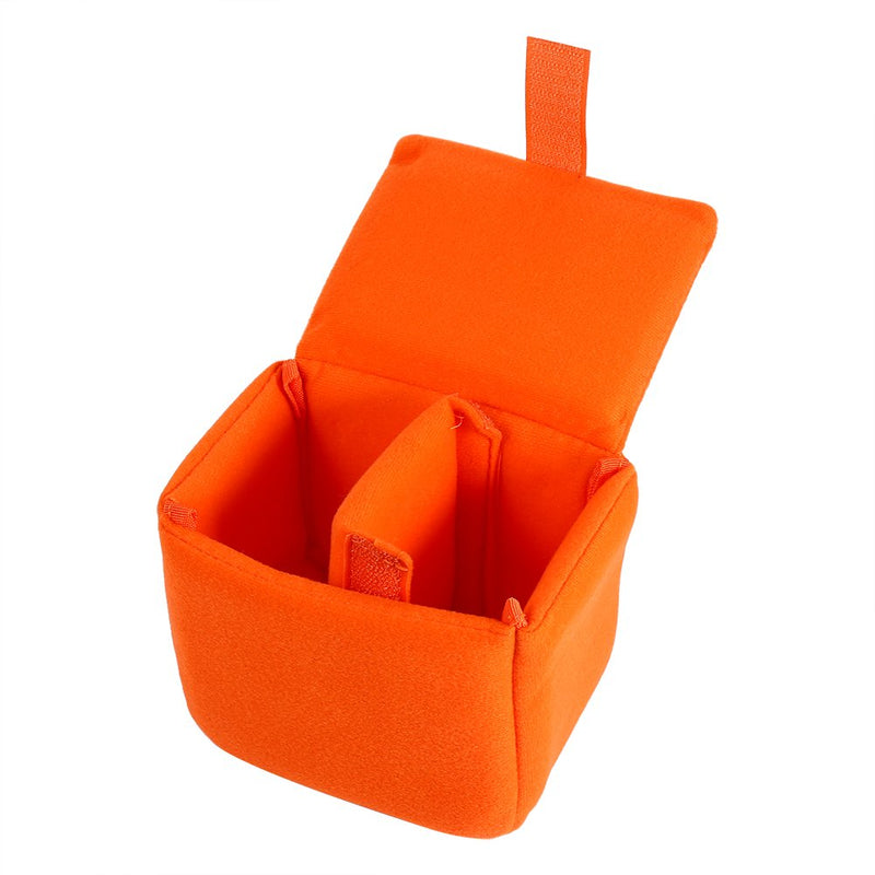 DLSR Camera Bag Insert Pad Shockproof Insert Protection Camera Case Bag Organizer Accessory For Photographing(Orange) Orange