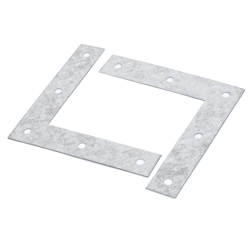 uxcell Metal L Shaped Angle Fixing Flat Repair Plates Joining Bracket 16pcs