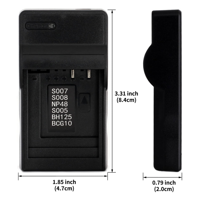 D-LI106 USB Charger for Pentax MX-1, X90 Camera and More