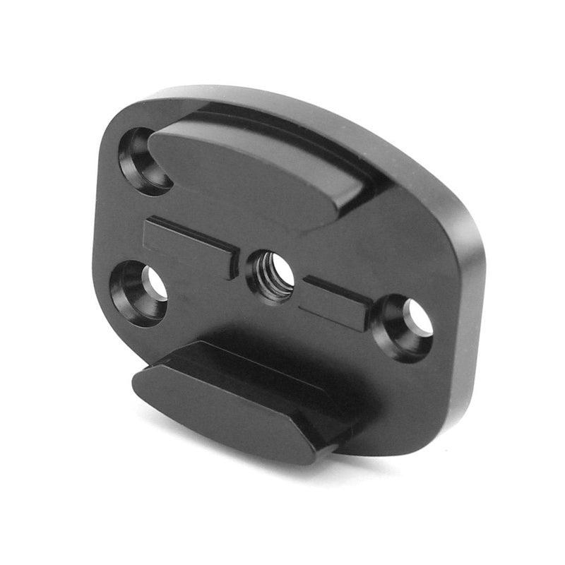 BGNing CNC Aluminum Flat Surface Mount w/Tripod cam Adapter (Black) Compatible with GoPro Hero3/3+/4/5/6/7/8/9/MAX, Insta360 ONE R, Osmo Action (1 Pcs) 1 Pcs