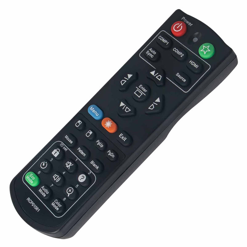 RCP01061 Replacement Remote Compatible with ViewSonic DLP Projector PJD5151/VS15871/PJD5153/VS15872/PJD5153P/PJD5155/VS15873/PJD5155N/PJD5250/VS15874/PJD5250P/PJD5253/VS14115/PJD5253P/PJD5255/VS15875