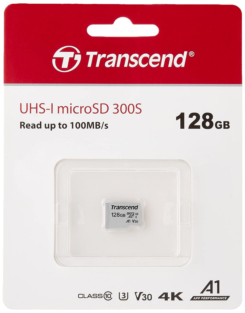 Transcend 128GB MicroSDXC/SDHC 300S Memory Card TS128GUSD300S