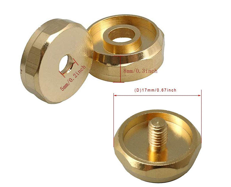 [AUSTRALIA] - Jiayouy Trumpet Repair Kit Trumpet Finger Buttons Valve Cap Screw Drain Valve Key Piston Spring Trumpet Valve Replacement Parts Gold 