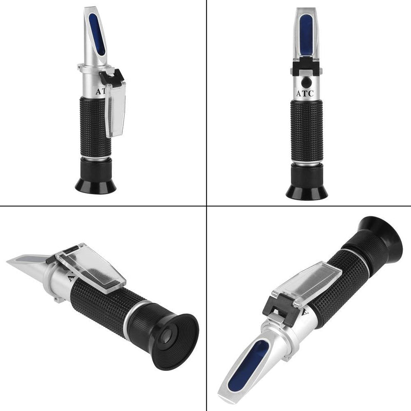Professional Hand Held Accurate Refractometer Salinity Refractometer 0-100‰ Cutting Oil Fluid Refractometer 0-32%(#1) #1