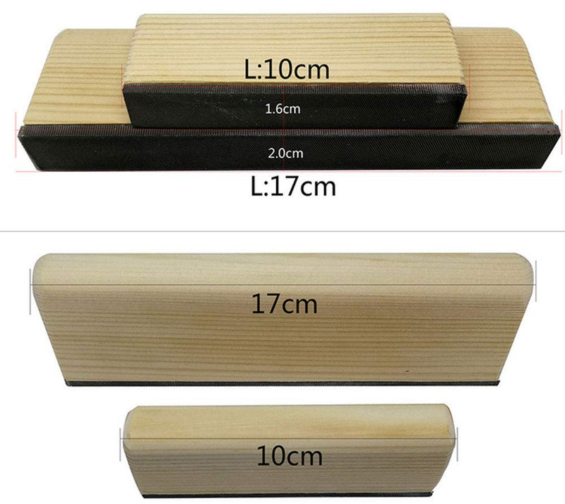 Tzong Wood Leveling Fingerboard Guitar Fret File Curved Surfaces Design Sanding for Electric Guitar Folk Bass 17cm/6.69" 17cm/6.69"