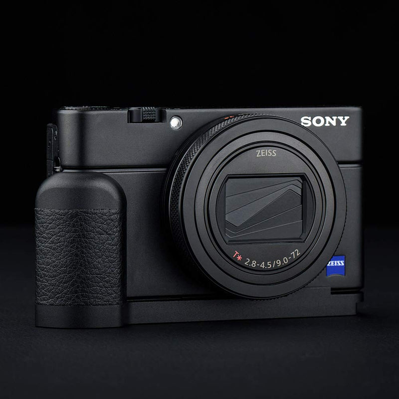 Dedicated Metal Hand Grip L Bracket for Sony RX100 VII RX100M7 Anti-Slip Holder, No Blocking to HDMI Multi Microphone Jack & Battery Memory Card Compartment, Replaces Sony AGR2 Attachment Grip