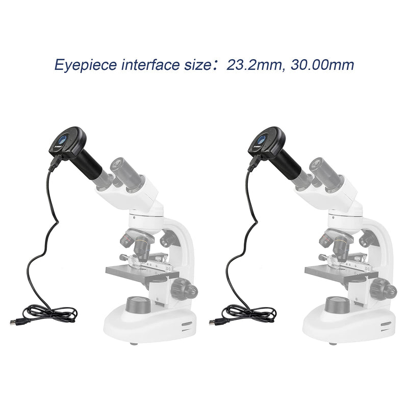 SVBONY SV189 Microscope Digital Camera, 1.3 Million Pixel USB2.0 Microscope Accessories, Suitable for Microscope Color Photography and Video