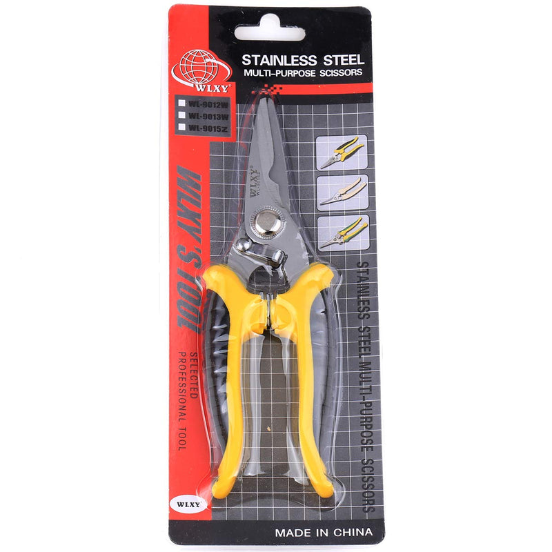 WL-9015Z Stainless Steel Muti-Purpose Yellow Scissors For Fiber Kelvar Precision Scissor