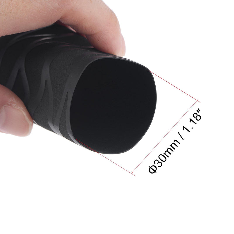 [AUSTRALIA] - uxcell Heat Shrink Wrap Tubing for Fishing Rod Grips Handle, 30mm Dia 50mm Flat 5ft 1.7:1 Ratio, Black 