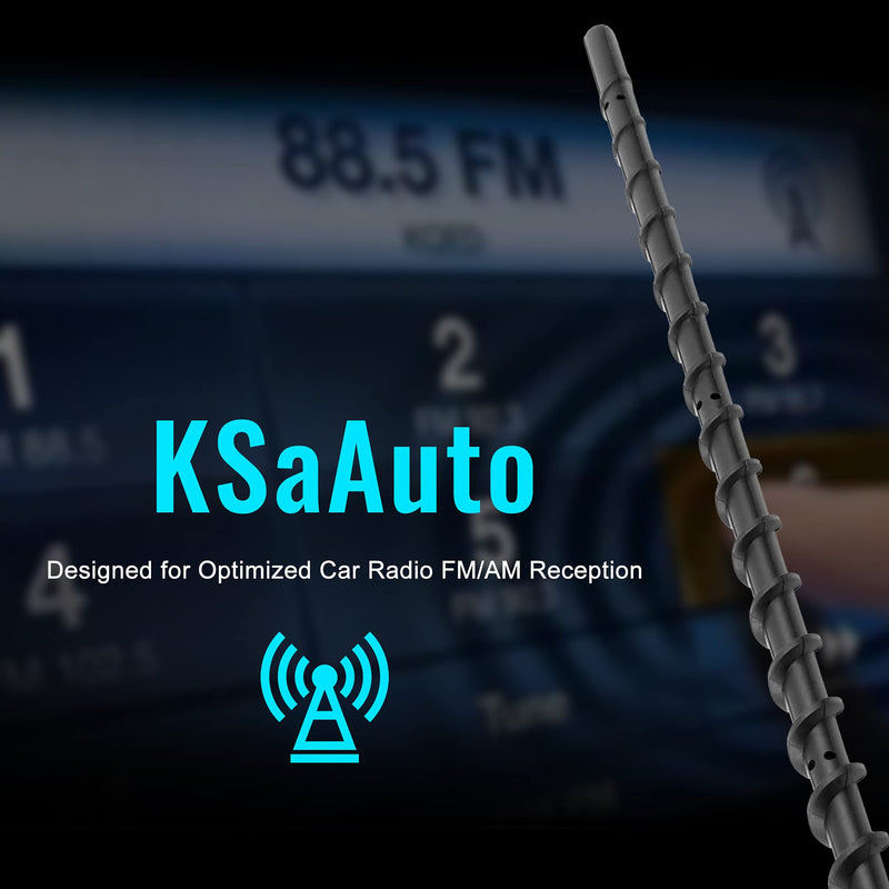 KSaAuto 13 Inch Antenna Compatible with Dodge Ram 1500 2500 3500 (2010-2021), Internal Highly Conductive Copper Core, Designed for Optimized Car Radio FM AM Signal Reception