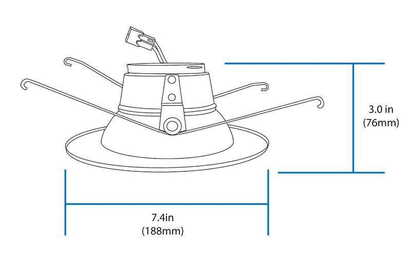 NICOR Lighting DLR565081202KWH LED Downlights, White 2700 Kelvin