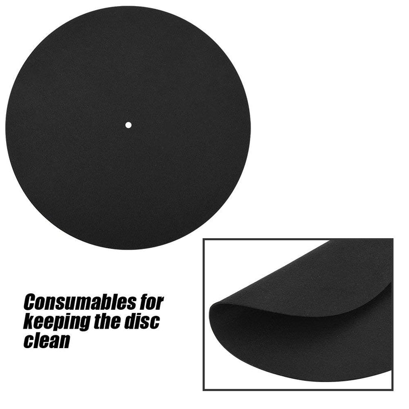 Eurobuy Turntable Mat, 11.4 Inch Vinyl Turntable Record Player Flat Soft Mat Slipmat Pad Protect Your Vinyl from Static and Dust, Universal for All Vinyl LP Record Players