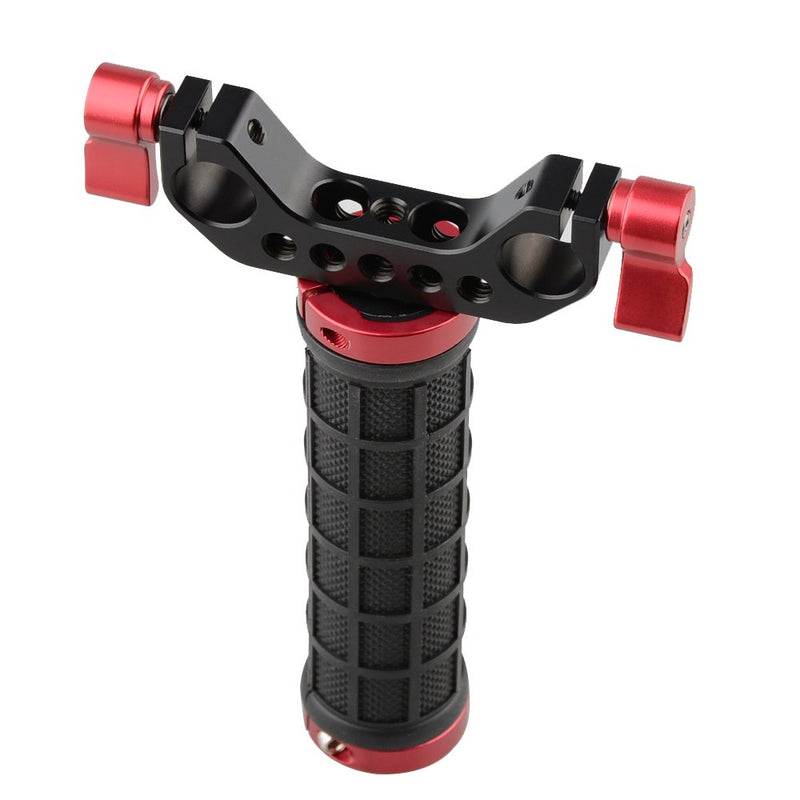 CAMVATE Single Mid-Handle Handheld Camera Stabilizer with 15mm Rod Clamp for Camera Hand Grip Stabilizer