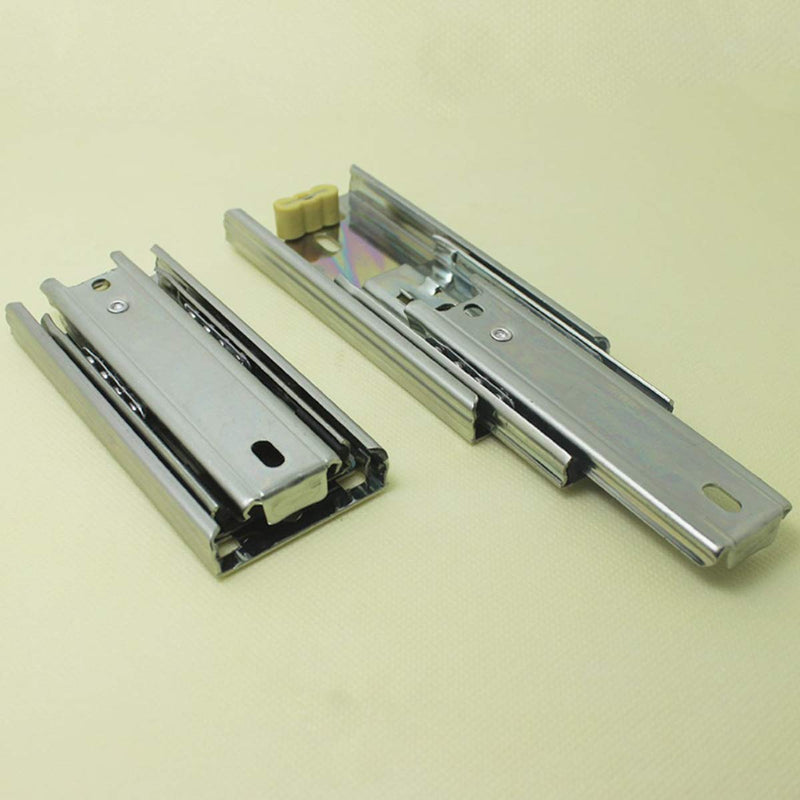 Btibpse 4 Inches Length Drawer Slides Ball Bearing Telescopic 3 Sections 1 Pair
