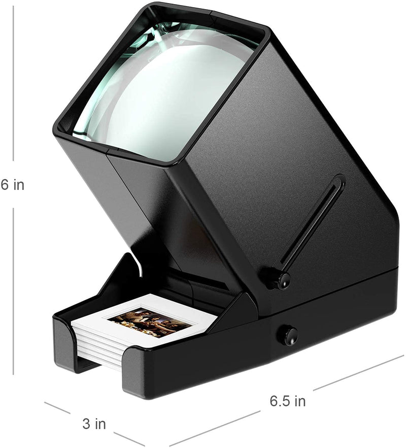 DIGITNOW!35mm Slide and Film Viewer, 3X Magnification LED Lighted Illuminated Viewing,USB Powered/Battery Operation-for 35mm Slides & Positive Film Negatives(4AA Batteries Included)