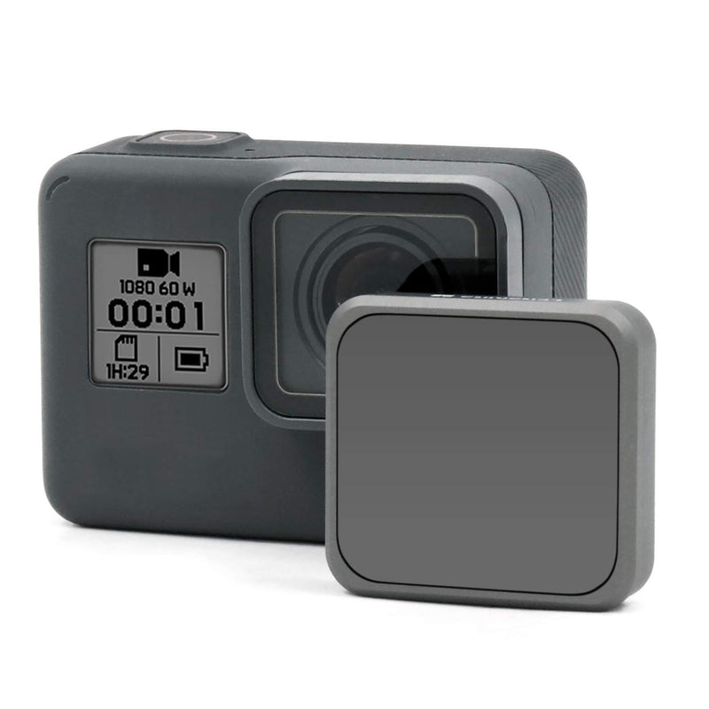 LENSKINS ND8 Filter for GoPro Hero 7 Black/Hero 6 Black/Hero 5 Black, Japanese AGC Optical Glass, 18-Layer Multi-Resistant Coated, Push-on Mounted, Weather-Sealed with Lens Cloth