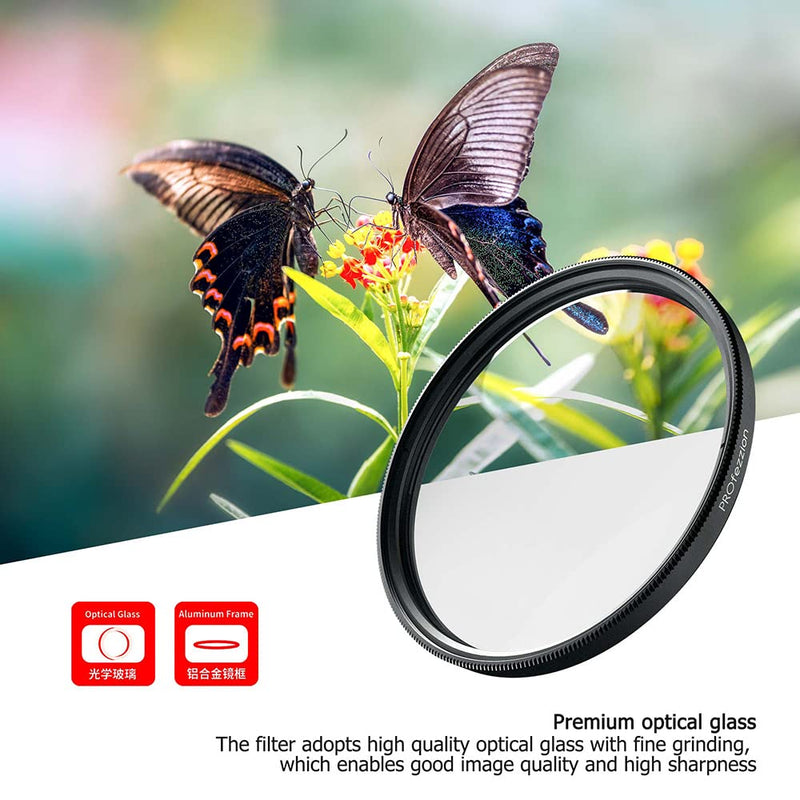PROfezzion 67mm Close-Up Filter Kit (+2 +4 +8 +10) Macro Lens Filter Set for Canon EOS RF/Sony FE/Sigma Kit Lens & Other Lenses with 67mm Filter Thread