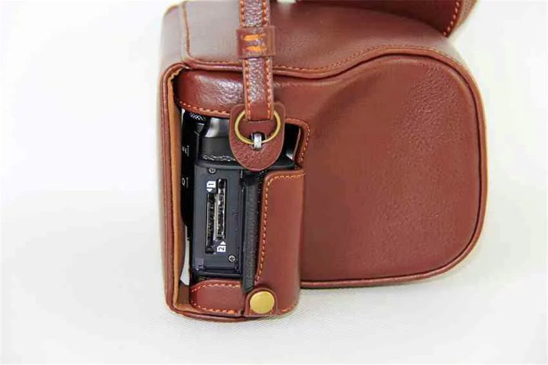 [AUSTRALIA] - X-Pro2 X-Pro 3 Case, BolinuUS Genuine Real Leather Camera Case Bag Cover for Fuji X-Pro2 Fujifilm X Pro2 X-Pro3 XPro3 with XF35mm Lens Bottom Opening Version + Neck Strap + Mini Storage Bag Brown 
