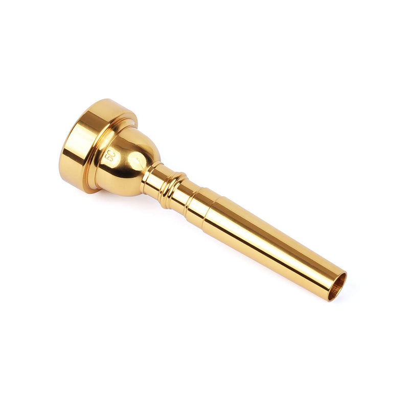 Trumpet Mouthpiece 5C Instruments Mouthpiece For Embouchure Made of Brass Gold Plate Compatible with Yamaha Bach Conn King Musical Instruments For Beginners and Professional Players
