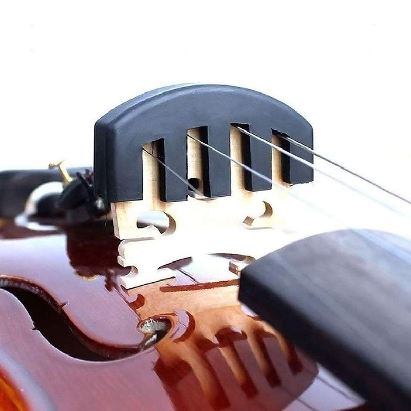 4Pcs Claw Rubber Silencer + 4Pcs Round Rubber Violin Practice Mute Cello Violin and Small Viola Accessories Musical Instrument Accessories,Black