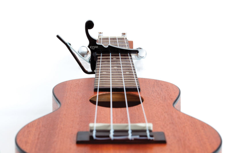 Kyser Quick-Change Capo for banjos, ukuleles, and mandolins, Black, KBMB