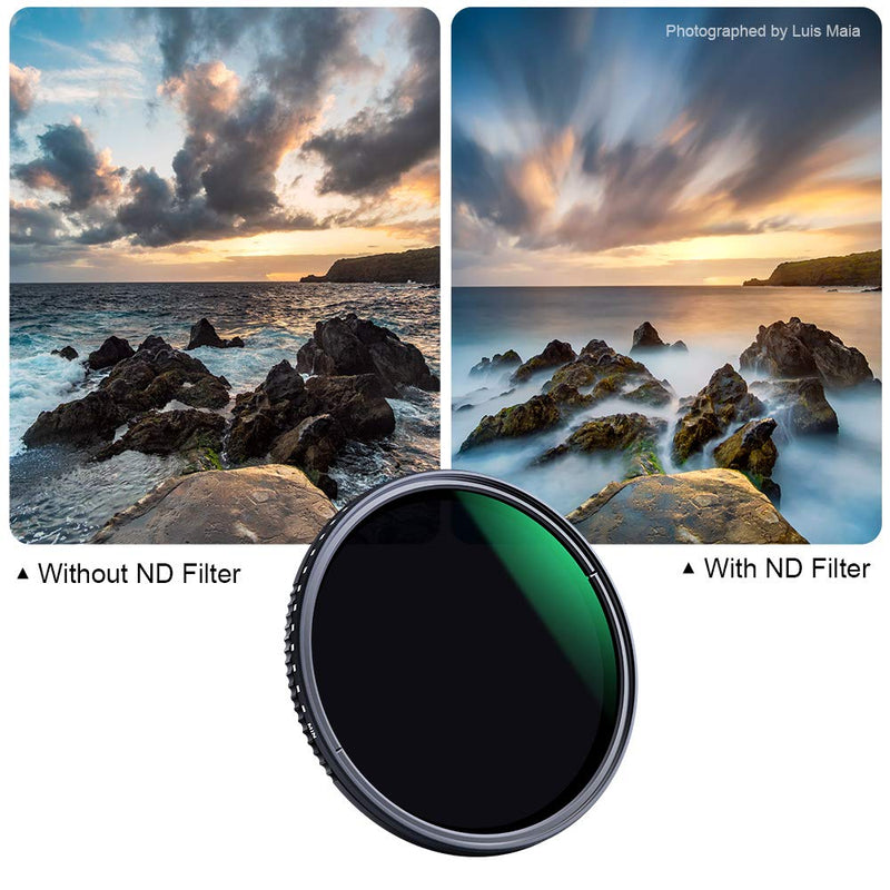 K&F Concept 40.5mm Variable Neutral Density Filter ND8-ND2000 (3-11stop) Hydrophobic Adjustable ND Filter with 24 Multi-Layer Coatings for Camera Lens