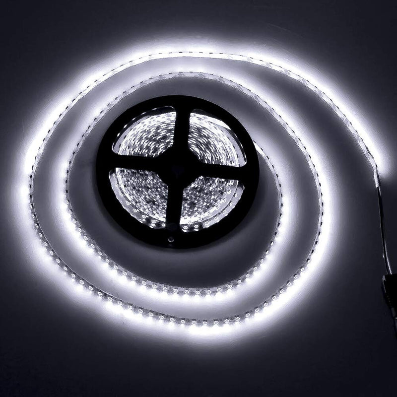 [AUSTRALIA] - FAVOLCANO LED Light Strip, Cool White Non-Waterproof LED Tape Light, SMD 3528, 600 LEDs 16.4 Feet（5M） LED Strip 120 LEDs/M Flexible Tape Lighting 