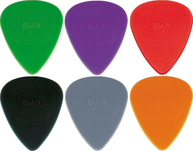 Snarling Dogs Brain Guitar Picks and Tin Box 1 Dozen .60 mm Purple