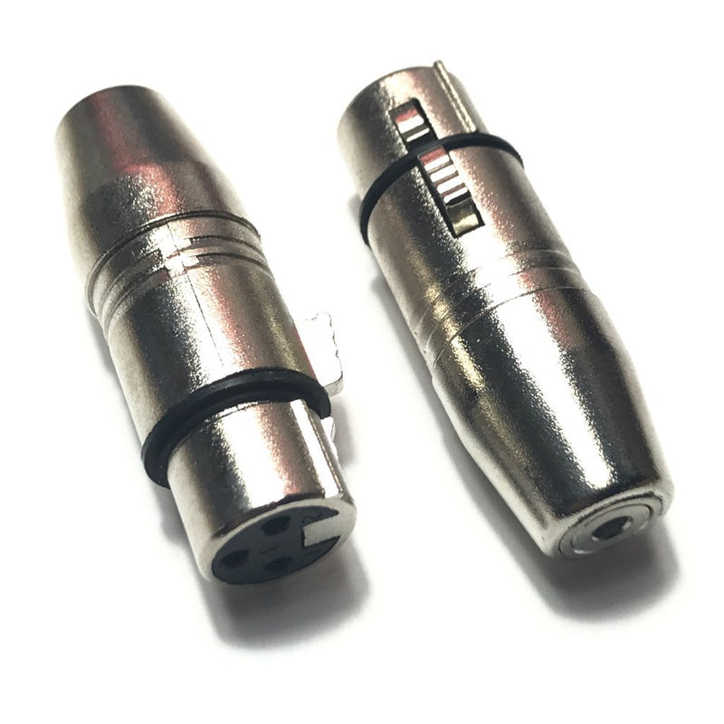 [AUSTRALIA] - CESS XLR Female to 3.5mm Balanced TRS Female Microphone Adapter - XLR Female to 3.5mm Stereo Female (2 PACK) 