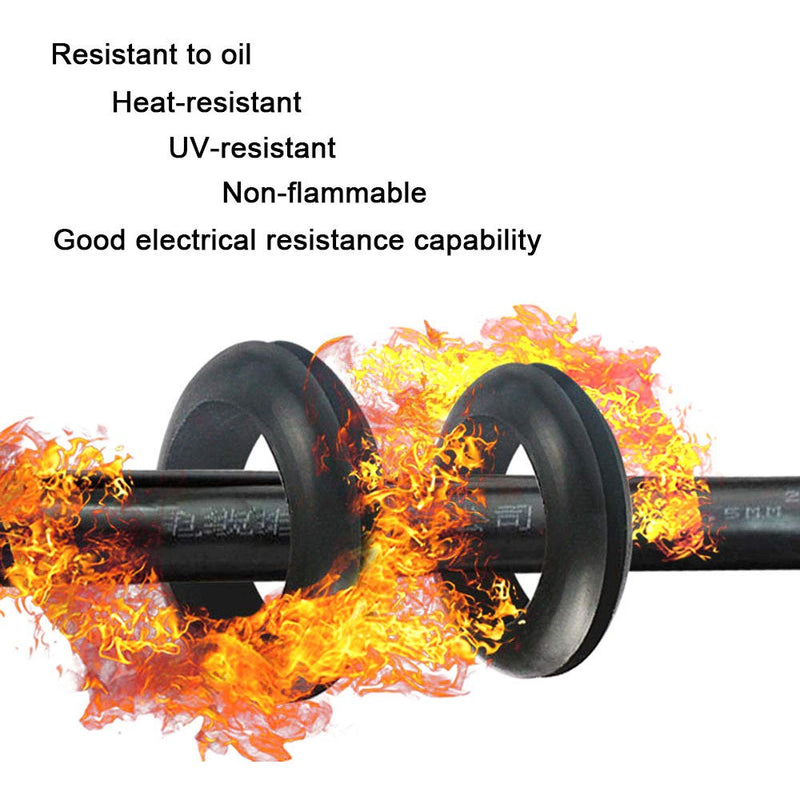 Rubber Grommet，2" ID 2-3/8" Drill Hole-Rubber Hole Plug-Rubber Plugs for Holes-Rubber Hole Grommet-Eyelet Ring-Firewall Hole，for Wires,Cables,Plugs,4pcs k:2-3/8" Drill Hole,4pcs