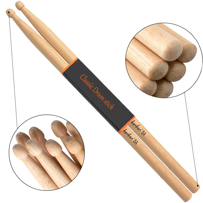 Drum Sticks 5A Wood Drumsticks Maple Snare Drumstick 2 Pair