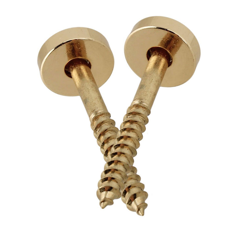 lovermusic Lovermusic Guitar Neck Joint Ferrules Bushing with Screws Gold Pack of 20