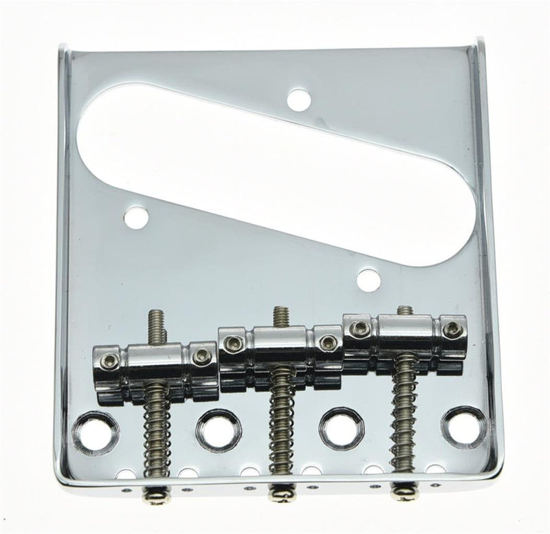 KAISH Chrome Vintage Tele Ashtray Style Guitar Bridge for Telecaster Guitar