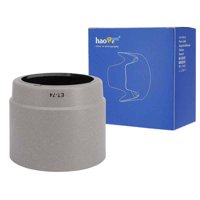 Haoge Bayonet Lens Hood Compatible with Canon EF 70-200mm f/4L USM and Canon EF 70-200mm f4L is USM Lens Replaces Canon ET-74 White