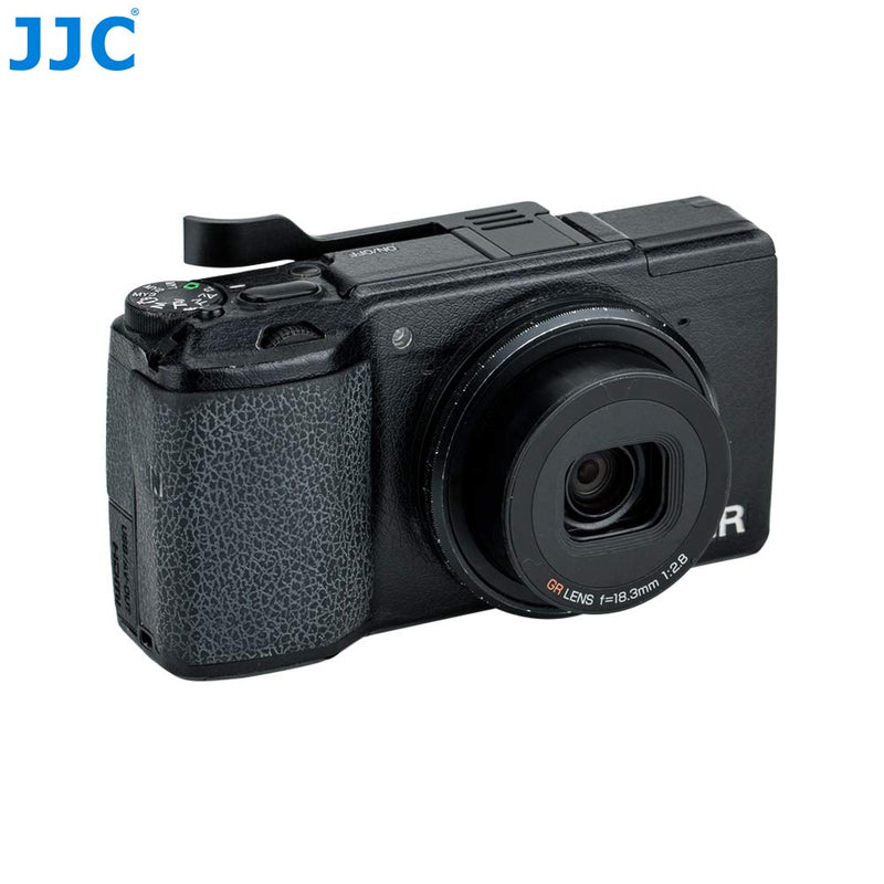 JJC Metal Thumbs Up Grip for Ricoh GR II GRII GR2 with Hot Shoe Cover Protector Made of Aluminum Alloy Not Interfere with Controls of Camera