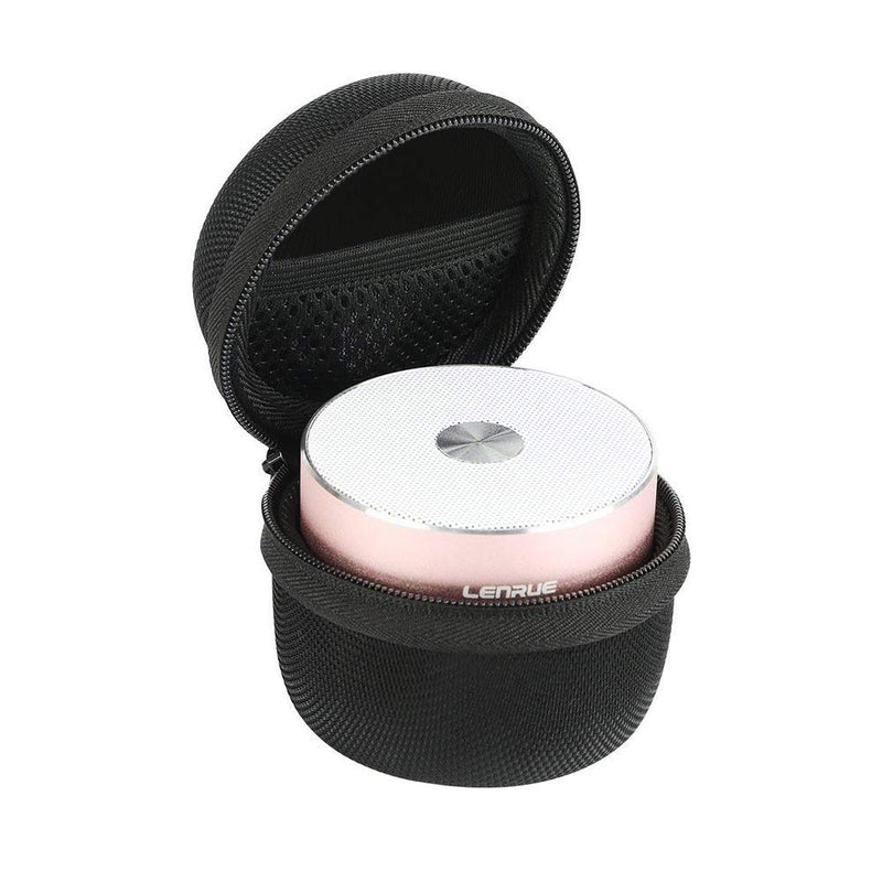 LENRUE Portable Wireless Bluetooth Speaker with Built-in-Mic,Handsfree Call,AUX Line,HD Sound and Bass for iPhone Ipad Android Smartphone and More (Pink+case) Pink+case