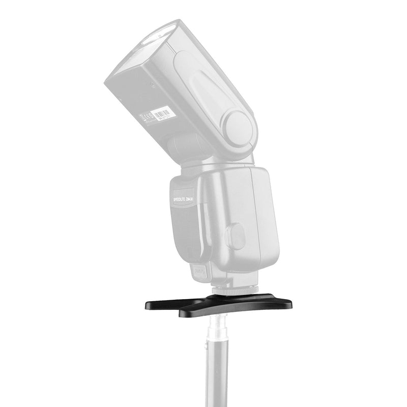 Anwenk Camera Flash Stand Flash Speedlight Hot Shoe Mount Stand with 1/4" Metal Tripod Thread for Flash Speedlight Speedlite, Compatible with Canon Nikon Sigma Olympus Panasonic Pentax 4 Pack Flash Hot Shoe Stand Mount