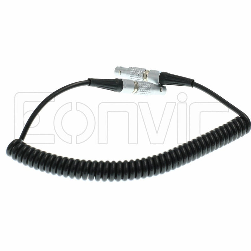 Eonvic Steadicam 12v Teradek Bolt/Arri Alexa Coiled Power Cable 0b 3 Pin to 2pin